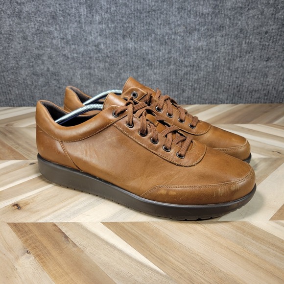 Birkenstock Other - Birkenstock Honnef 365 Cognac Brown Leather Men‎ Sneaker Shoes Size 12 EU 46